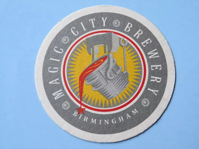 Beer Coaster ~*~ MAGIC CITY Brewery ~ Birmingham, ALABAMA ** Open From 1995-2000