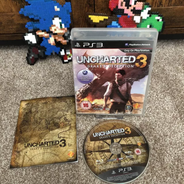 Uncharted 3 Playstation 3 PS3 Complete In Box CIB W/ Manual Very Good Condition