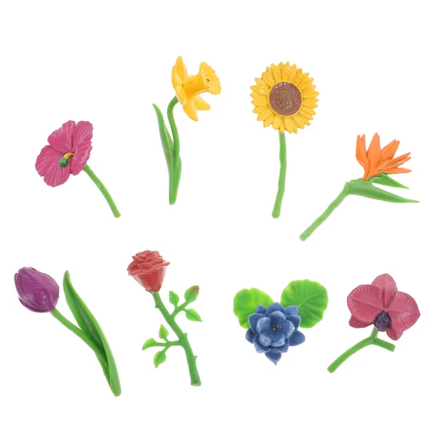 Miniature Flower Model Flower Shape Pvc Landscape Decoration