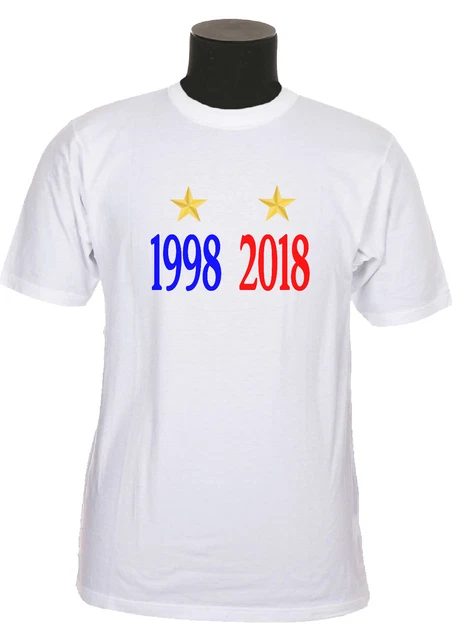 T-shirt France Brésil Coupe Du Monde 98 – Maillot Supporter Vintage – Taille M