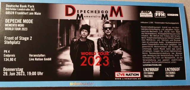 Depeche Mode - 1 Ticket FOS 2 - 29.06.2023 Frankfurt