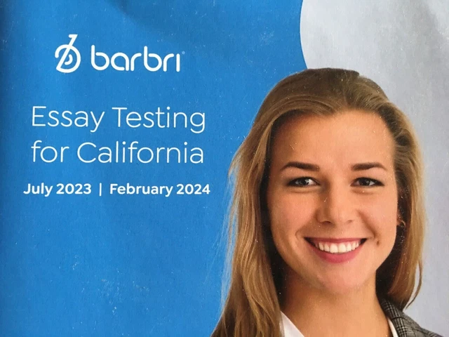 RARE 2023 2024 Barbri Bar Exam Review Prep ESSAY TESTING For CALIFORNIA