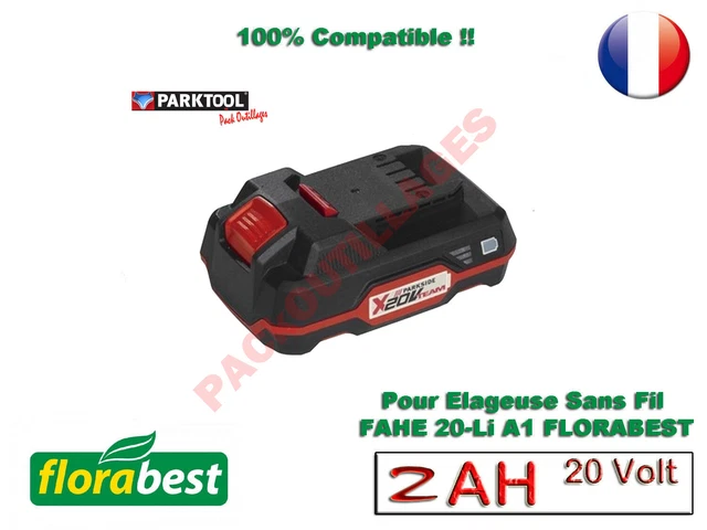 Batterie PARKSIDE 20V 2Ah - Compatible Série X 20V Team, Pour Outils Sans Fil