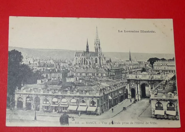 Cpa Carte Postale 1910-1920  Nancy Lorraine Panorama Cathedrale 54
