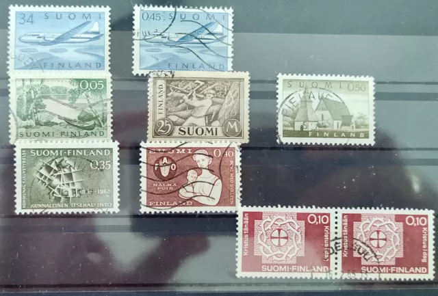 Posten Lot alte Briefmarken Stamps Finnland Suomi aus Nachlass