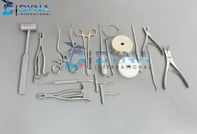 Instruments vétérinaires chirurgicaux standard d'ensemble orthopédique...