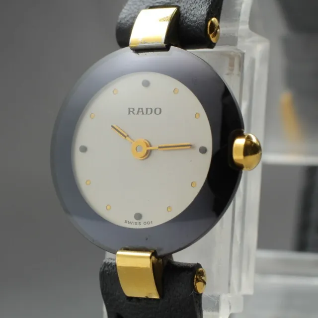 New Battery ◆N MINT◆ Vintage RADO 204.4079.4N Quartz Ladies Watch from JAPAN