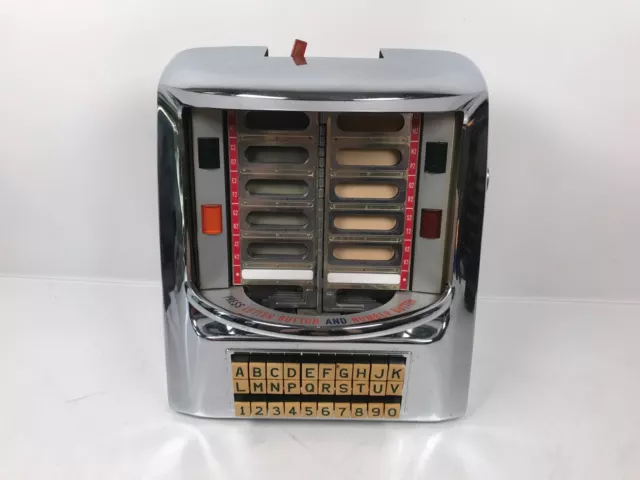 Seeburg V-3WA Wall-O-Matic Remote 200 Select Jukebox Chrome Wallbox (As Is)