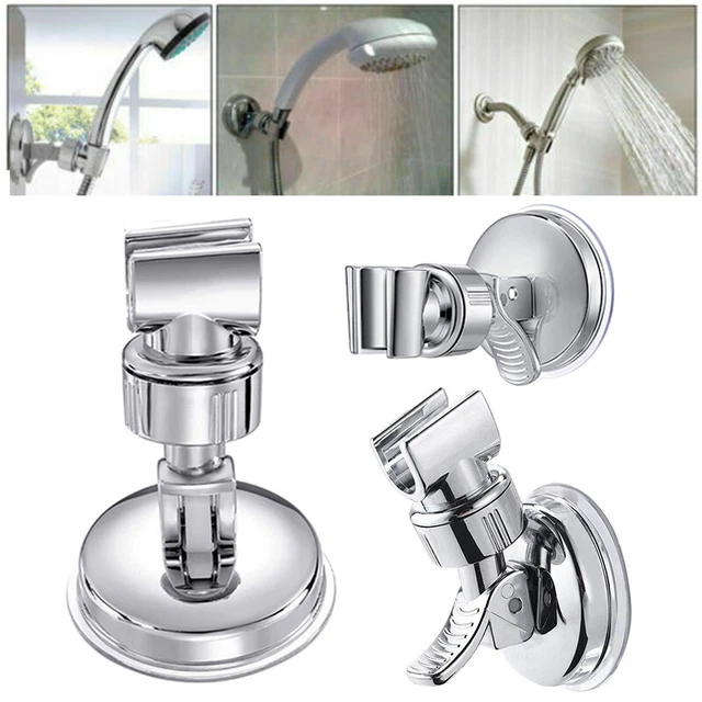 Regolabile Supporto Ventosa Doccia Testa Ricevitore Sostegno Kit Parete Bagno