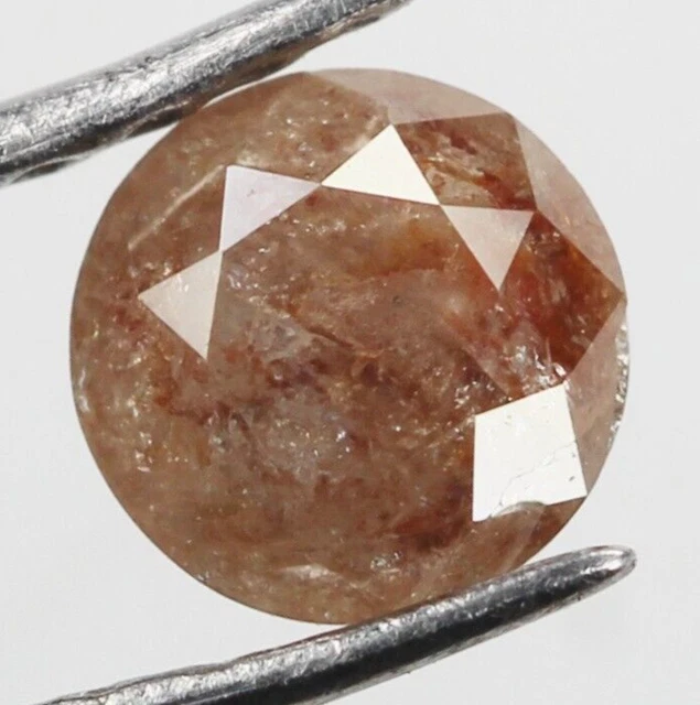 0.48 CT NATUREL Diamant Seul, Rond Rose Coupe Diamant, Déguisement Gris