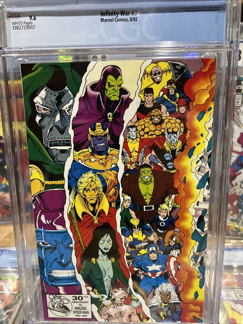 INFINITY WAR #3 CGC 9.6 THANOS AVENGERS MOVIE Marvel Comics Spider-Man Thor 2