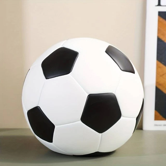 Grande Salvadanaio In Resina A Forma Di Pallone Da Calcio e basket