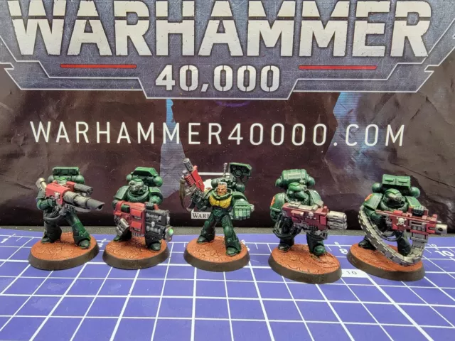 Warhammer 40k Dark Angels x5 Pro Pintado Escuadrón Devastador Soporte Pesado