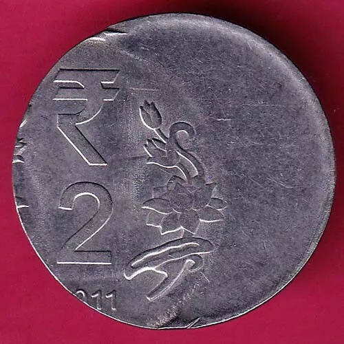 “ERROR” republic india 2011 two rupee rare coin  #M52