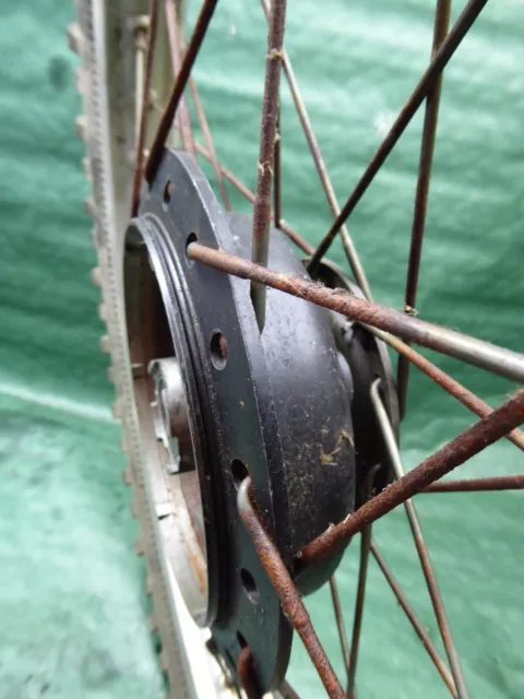 1980 81 VMX HONDA CR125 only HUB! WHEEL FRONT RIM (int.c2*) VORDERRAD FELGE NABE 3