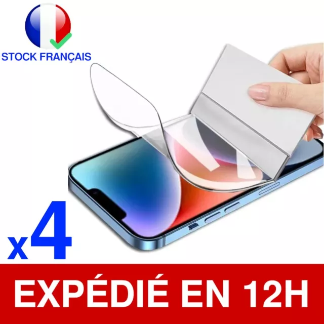 Hydrogel Film Protection Total Écran Vitre iPhone 14 SE 13 12 Mini 11 Pro XR