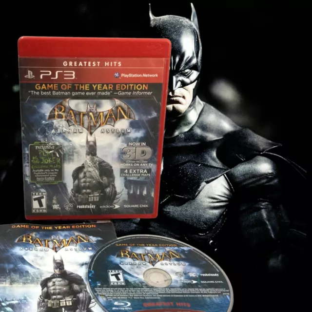 Jogo Batman Arkham Asylum Game of the Year Edition Greatest Hits -  Playstation 3 - Seminovo - Games Guard
