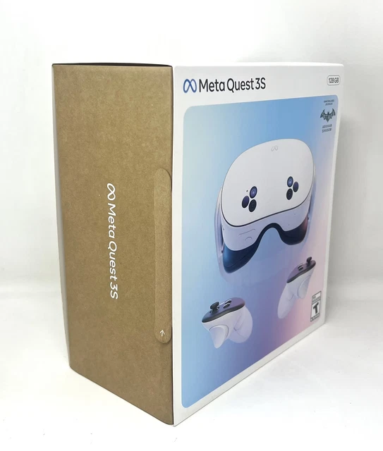 META QUEST 3S 128GB VR/Mixed Reality Headset + Batman: Arkham Shadow ...
