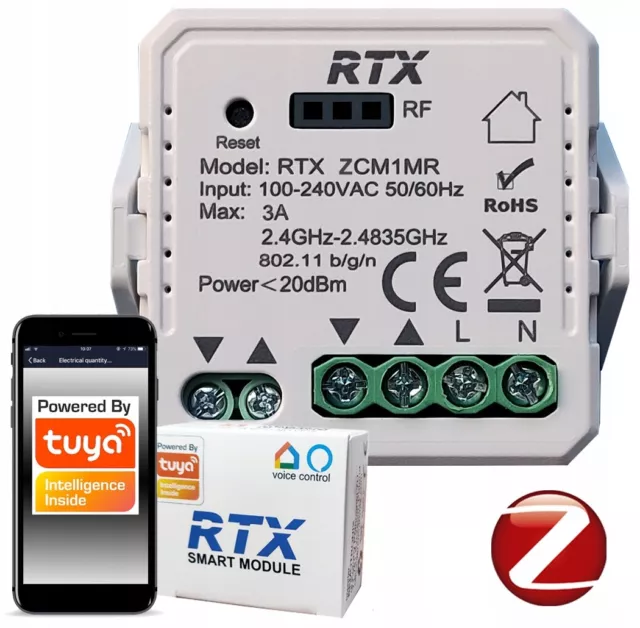 10 módulos de persianas enrollables TUYA Zigbee + mando a distancia RFR1M GRATIS 2