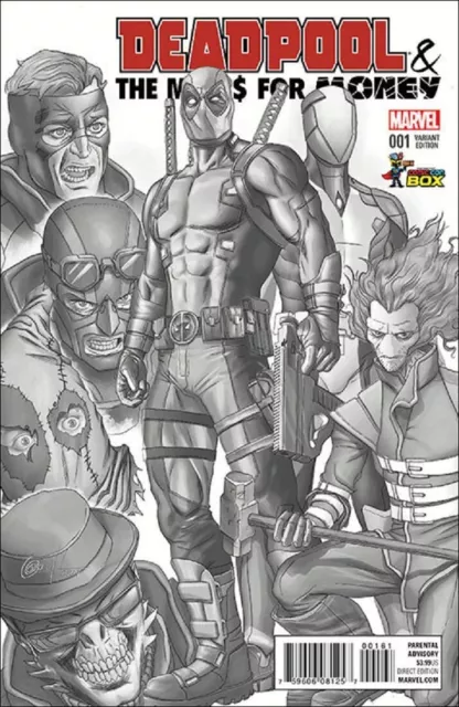Deadpool & The Mercs For Money 1 Rare Greg Horn Comic Con Box Sketch Variant Nm