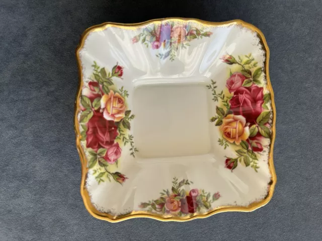 Royal Albert 'Old Country Roses' Square Pin Dish-1st Quality