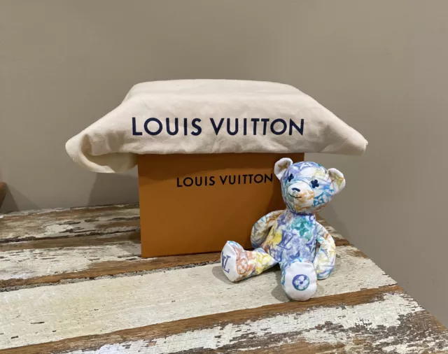 Louis Vuitton DOUDOU LOUIS Plush DollGI0367 Rabbit White Beige Excellent