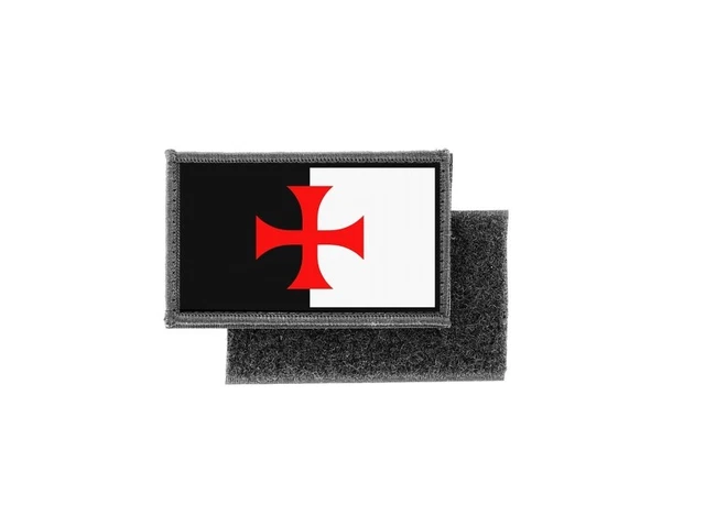 Mini Fanion Drapeau Chevalier Templier - Décoration Voiture Souvenir Blason