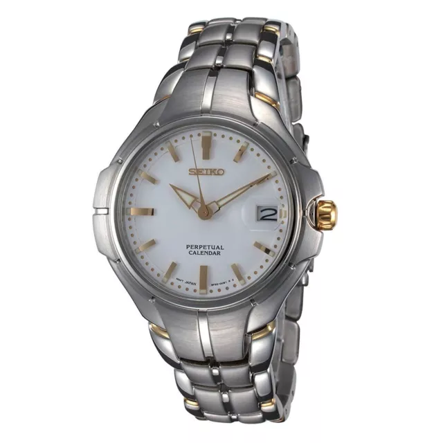 NEW Seiko Men's SLL055 Two-Tone Stainless Steel Watch MSRP $395