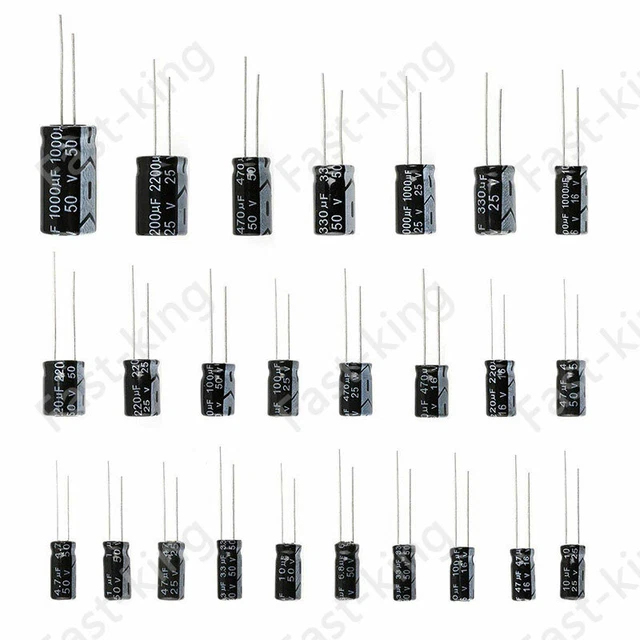 0.1UF-10000UF ±20% Aluminium Electrolytic Capacitors 10-450V Radial Capacitor