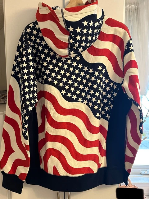 Supreme Box Logo Hoodie American Flag 