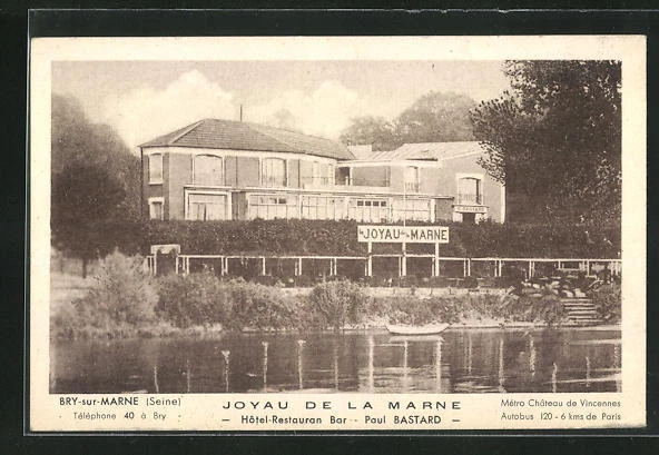 CPA Bry-sur-Marne, Hotel-Restaurant Jewel of the Marne