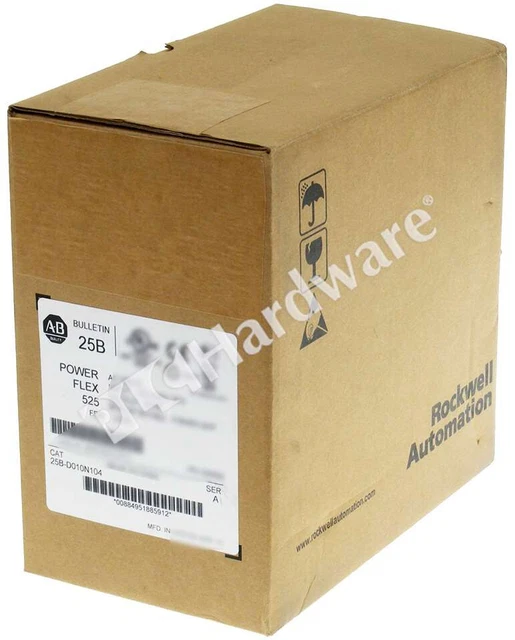 Surplus Open Allen Bradley 25B-D010N104 /A PowerFlex 525 AC Drive 480V 10.5A 5HP