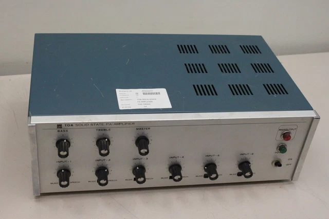 TOA ELECTRIC ソリッドステート PAアンプ TA-266【動作品】 Classic TOA TA-266 Commercial / PA / Background music