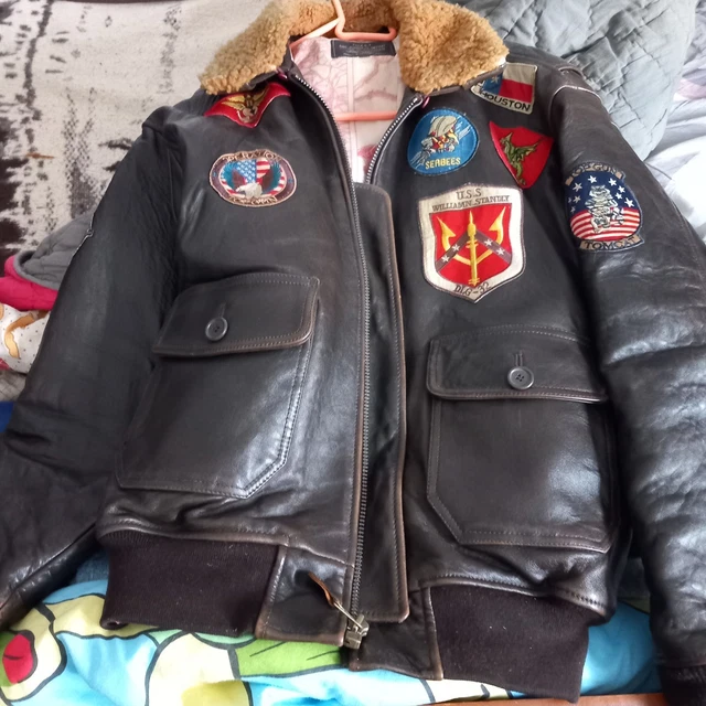 Blouson CELIO Noir Simili Cuir Matelassé - Taille L - Occasion Très Bon état (petite écorchure Intérieure)