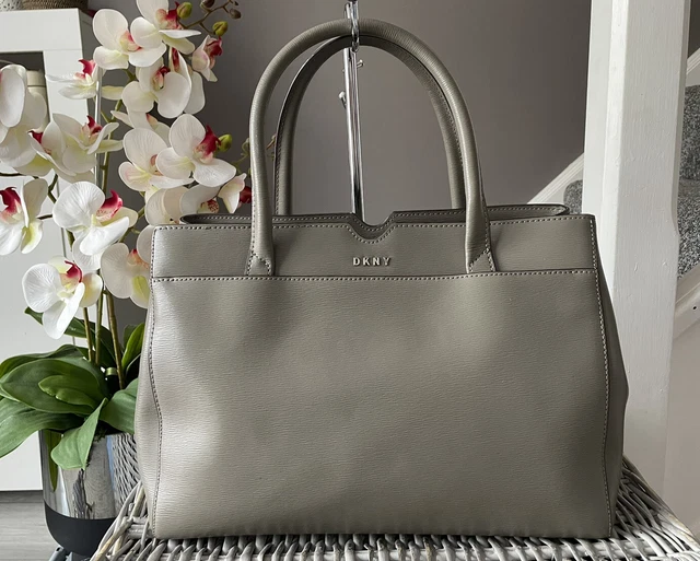 Dkny leather deals tote bag