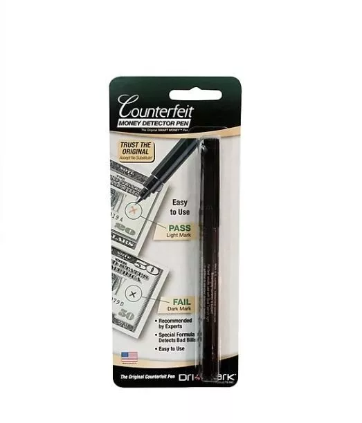 New Dri Mark Smart Money Counterfeit Pen, Black (351B)