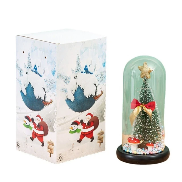 Capodanno decorazione casa ornamento Natale albero di Natale in vetro Santa Pinecone