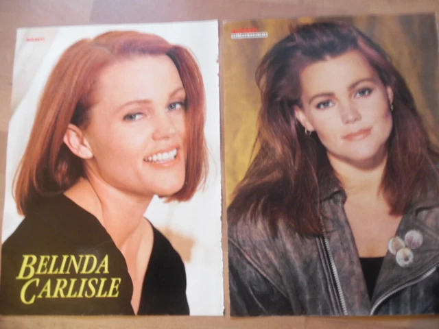 2x BELINDA CARLISLE --- Bravo-A4 28 x 21 cm Clipping B 251