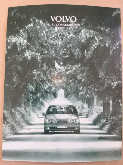 Volvo Fuel Consumption Guide 1995 - one page leaflet