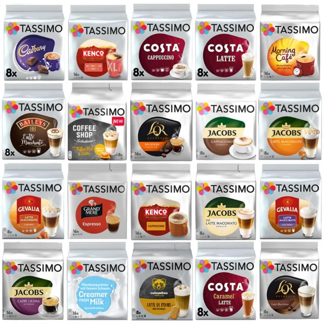 Tassimo Coffee Pods Buy 4 Packets Get 2 Free (Add 6 to Basket) - Shop Full range