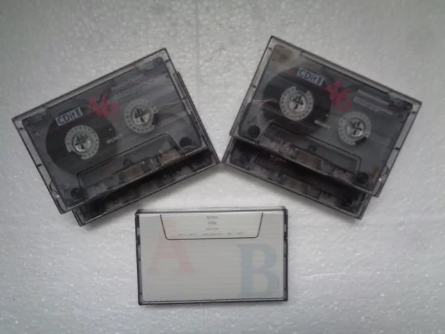 5 Cassette Audio Vierge SONY CDit 46 Type II - K7 Chrome 46min Neuf .