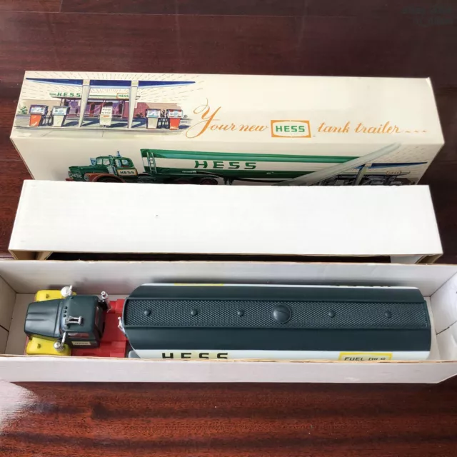 Near Mint 1968 Hess Toy Tanker Truck in Original Box w/ Both Inserts Lights Work