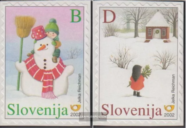 Slowenien 413-414 (kompl.Ausg.) postfrisch 2002 Weihnachten und Neujahr