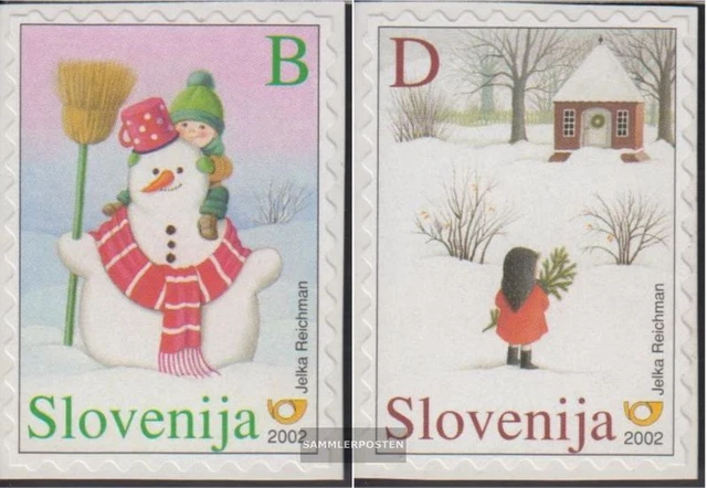 Slowenien 413-414 (kompl.Ausg.) postfrisch 2002 Weihnachten und Neujahr