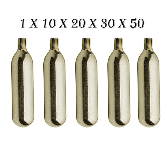 THREADED CO2 16G Canisters Inflator Bicycle Bike Tyre Pump Gas