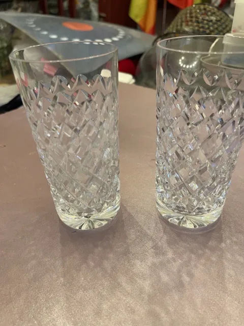 Waterford Crystal Powerscourt Highball Glasses Set Of 2 Great Condition