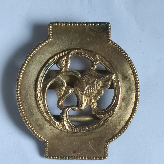 boucle de ceinturon d officier de garde national 2 empire Doré Métal