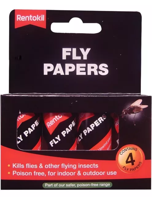 Rentokil FF40 Pack of 4 Fly Capture Papers