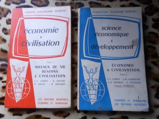 Cahiers d’Économie Humaine. Économie et civilisation, tomes 1 & 2. 1956-58