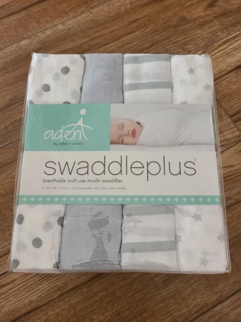 Aden By Aden & Anais Swaddle Plus,new. 4 pack